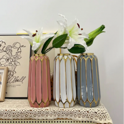 4Pcs European Simple Decorative Ceramic Table Vase